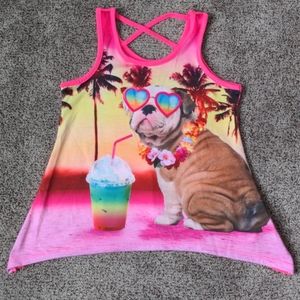 Justice dog tank, size 6 7
